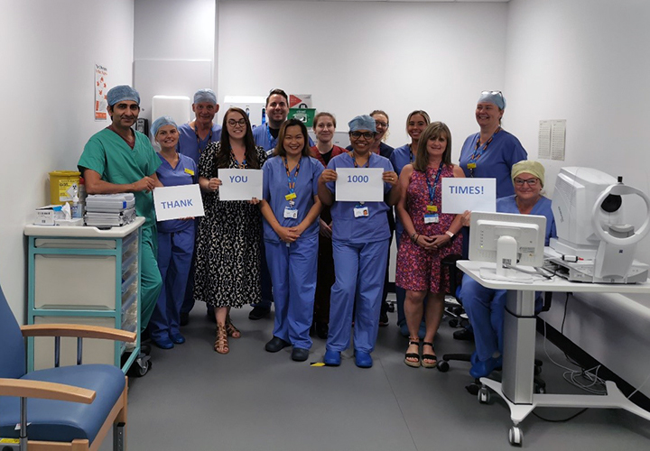 Nightingale Hospital Exeter sees major milestone reached with cataract operations