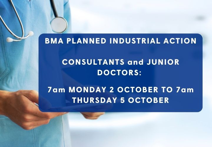 Junior Doctor and consultant national industrial action – October 2023