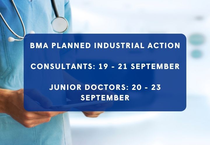 Junior Doctor and consultant national industrial action – September 2023