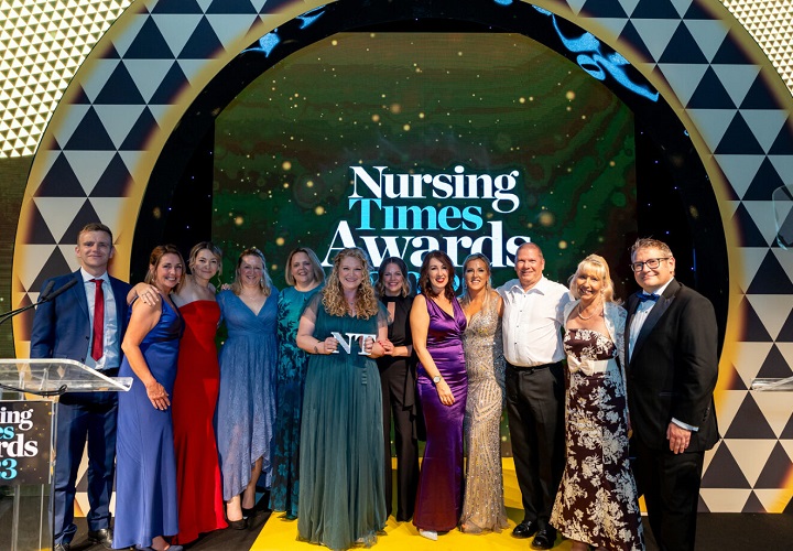 Acute Oncology team at North Devon District Hospital wins national nursing award