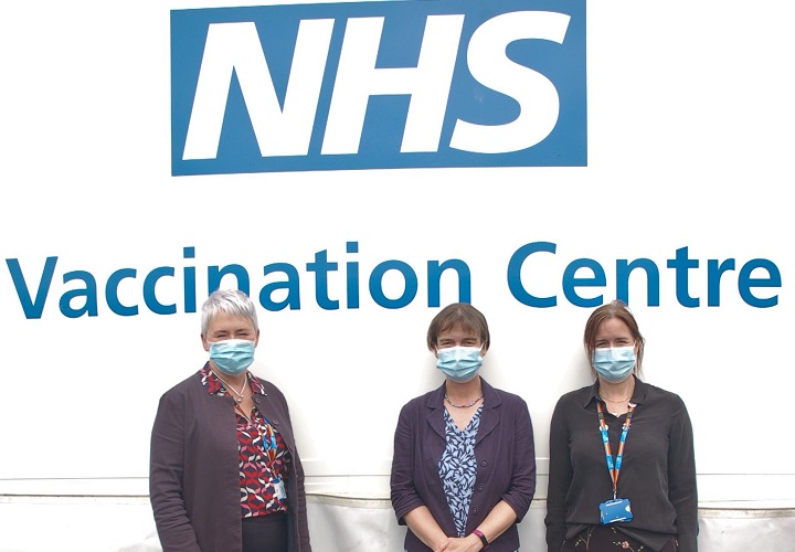 North Devon MP visits vaccination centre