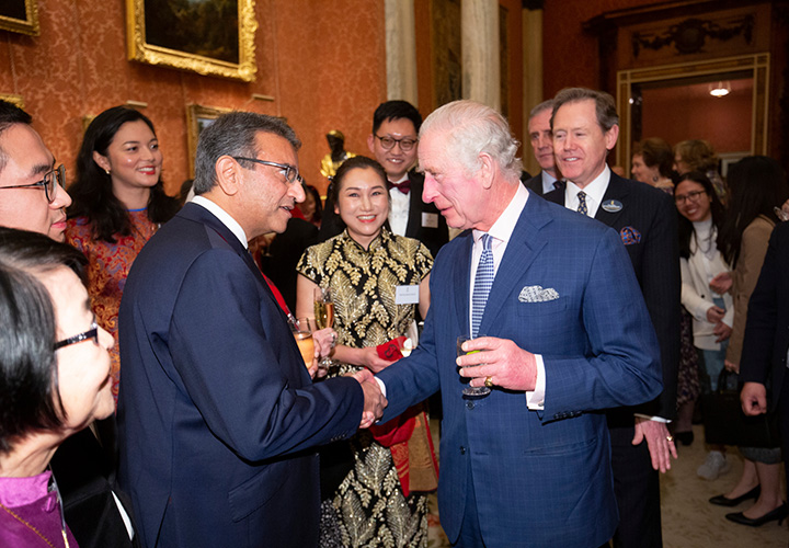 Royal Devon represented as British East and South-East Asian Communities are celebrated at Buckingham Palace