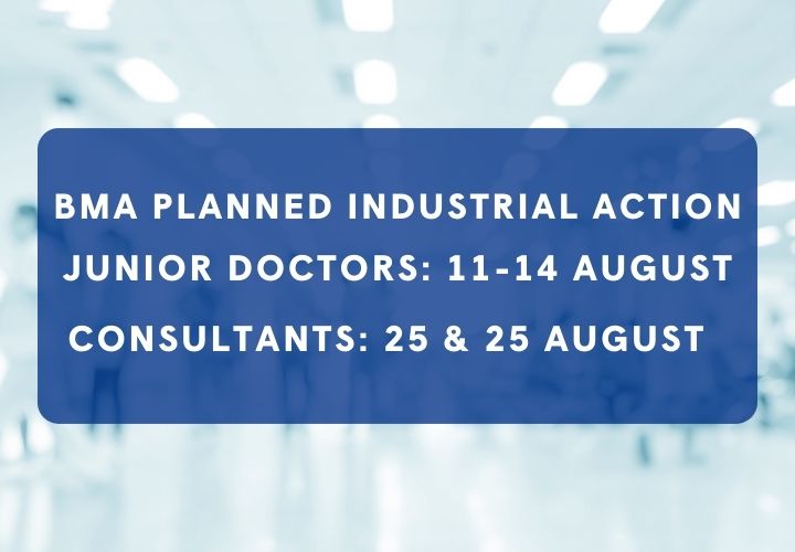 Consultant national industrial action – August 2023