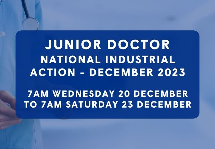 Junior Doctor national industrial action - December 2023